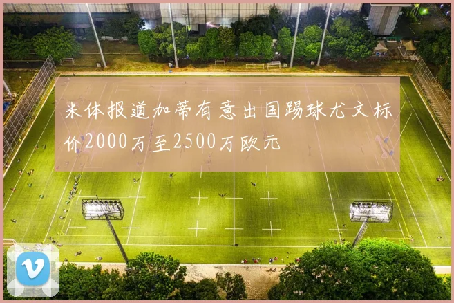米体报道加蒂有意出国踢球尤文标价2000万至2500万欧元
